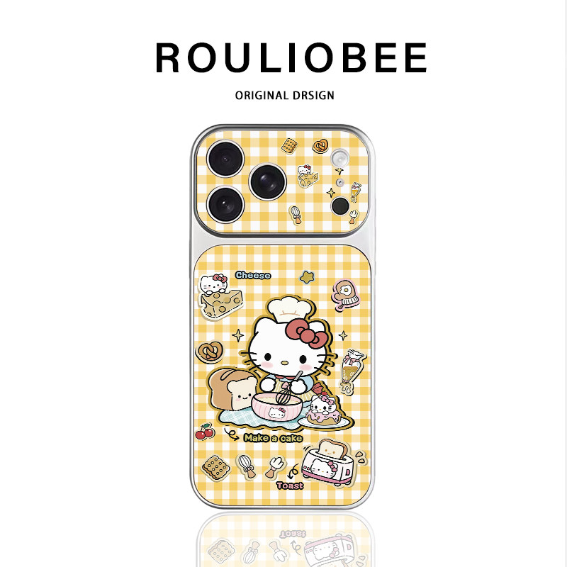 蛋糕烘焙猫咪适用苹果17手机壳iPhone16/15/14promax新款13华为pura90秒变大视窗reno15小米17红米K90vivoS50