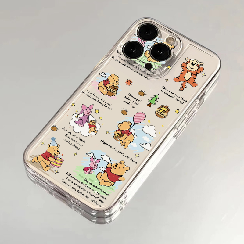 全机型硅胶软壳创意卡通维尼小熊
