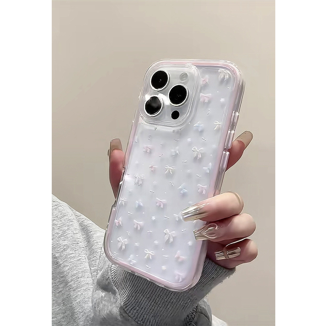 甜美早春小众蝴蝶结适用苹果17promax手机壳iPhone16新款15高级感13华为P70荣耀500vivoS30小米14红米K90oppo