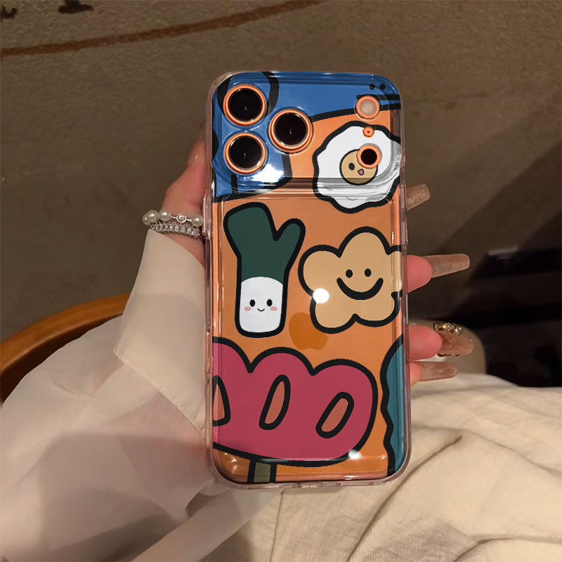 彩绘花朵适用小米15pro手机壳华为nova14卡通iphone15全包vivos30防摔苹果17日韩oppo硅胶荣耀400男女红米k80