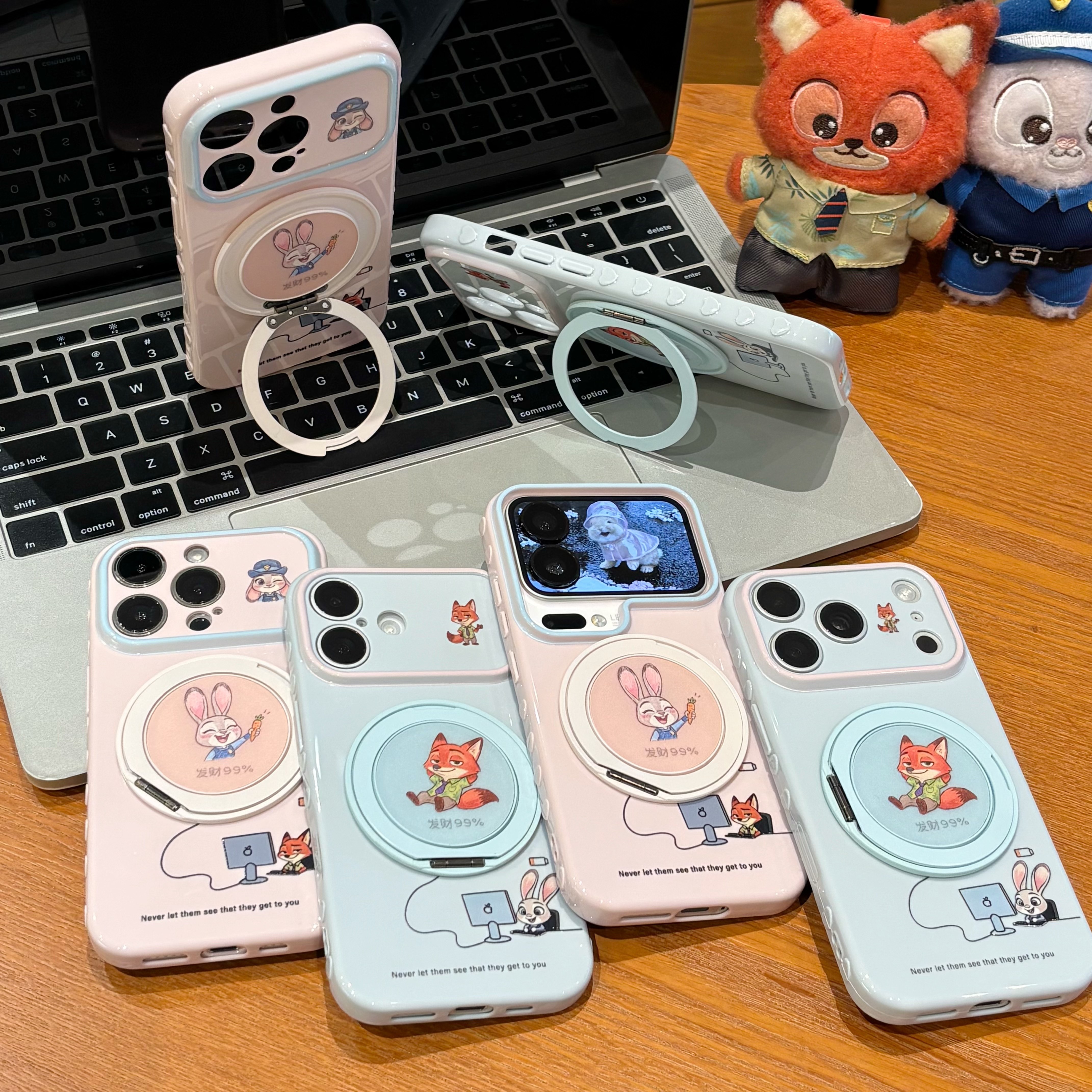 发财99朱迪尼克支架适用苹果17promax手机壳iphone16/15新款14华为mate80小米17侧边爱心pura90情侣款reno13
