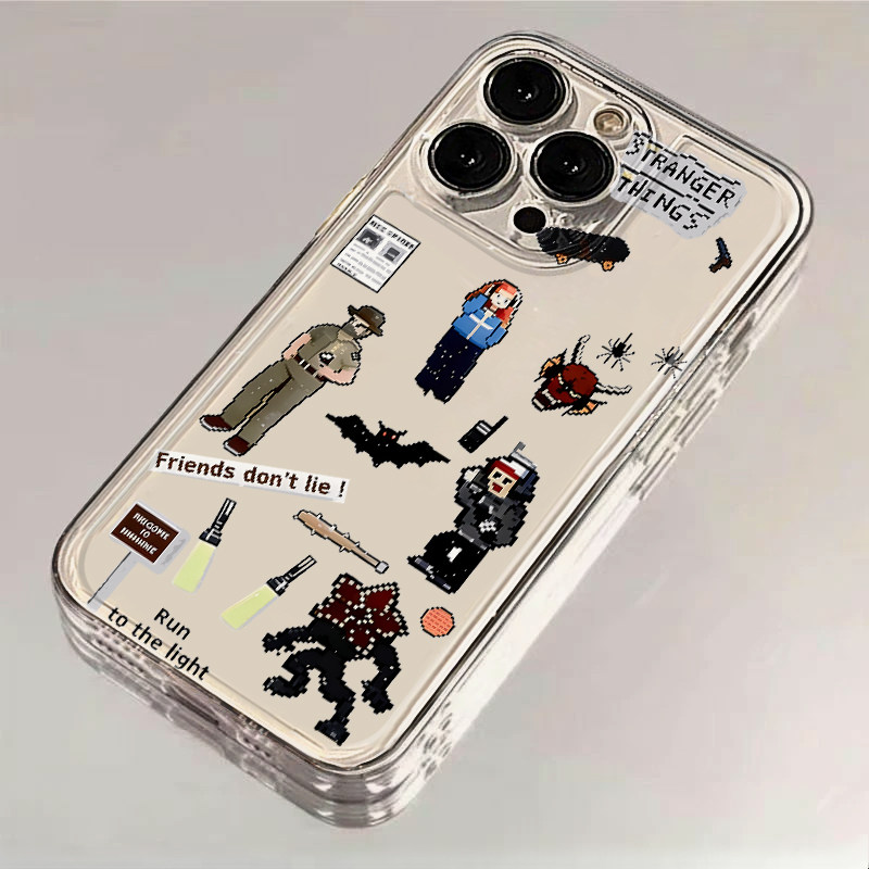怪奇物语涂鸦适用iphone17promax手机壳苹果16/15/14新款13华为mate70创意vivos30小米17oppo红米K80荣耀400