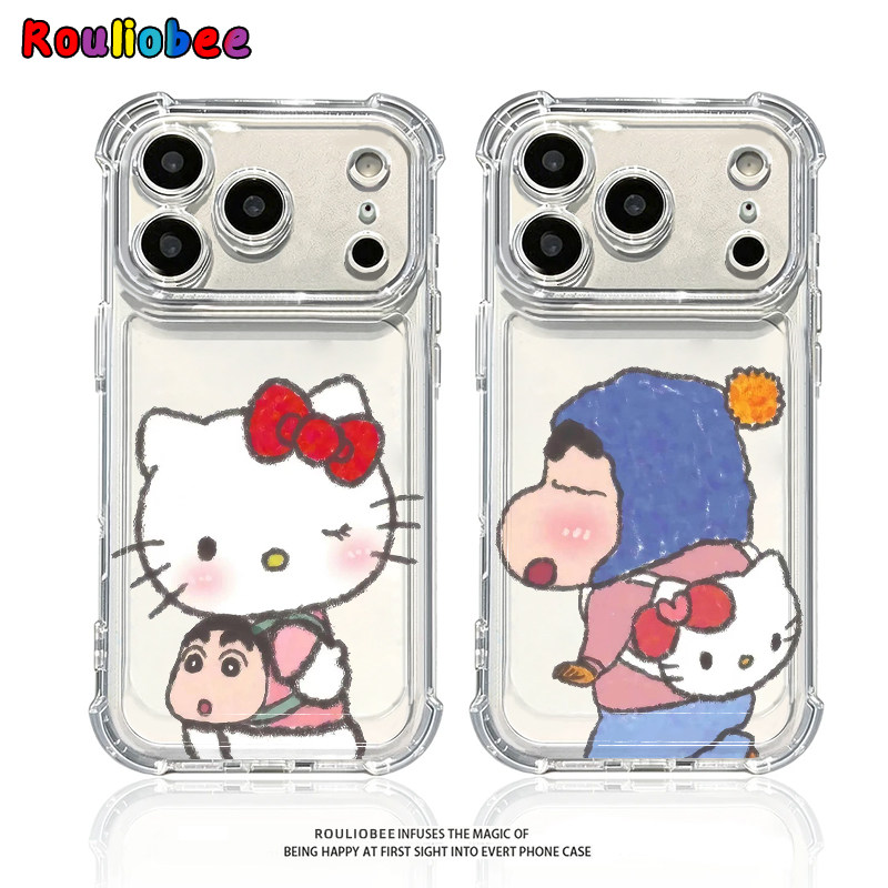 背包小新猫咪适用iphone17promax手机壳苹果16/15/14新款13华为mate80气囊壳vivos30小米17oppo红米K90保护套