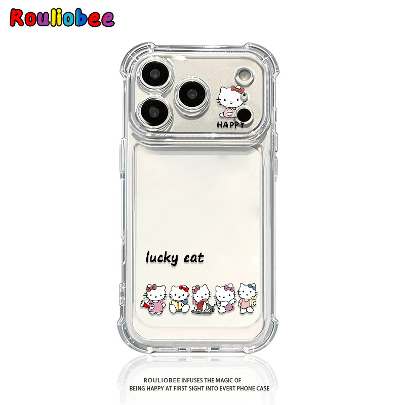 可爱六只小猫适用iphone17promax手机壳苹果16/15新款13华为mate70气囊防摔vivos30小米14oppo红米K80荣耀400