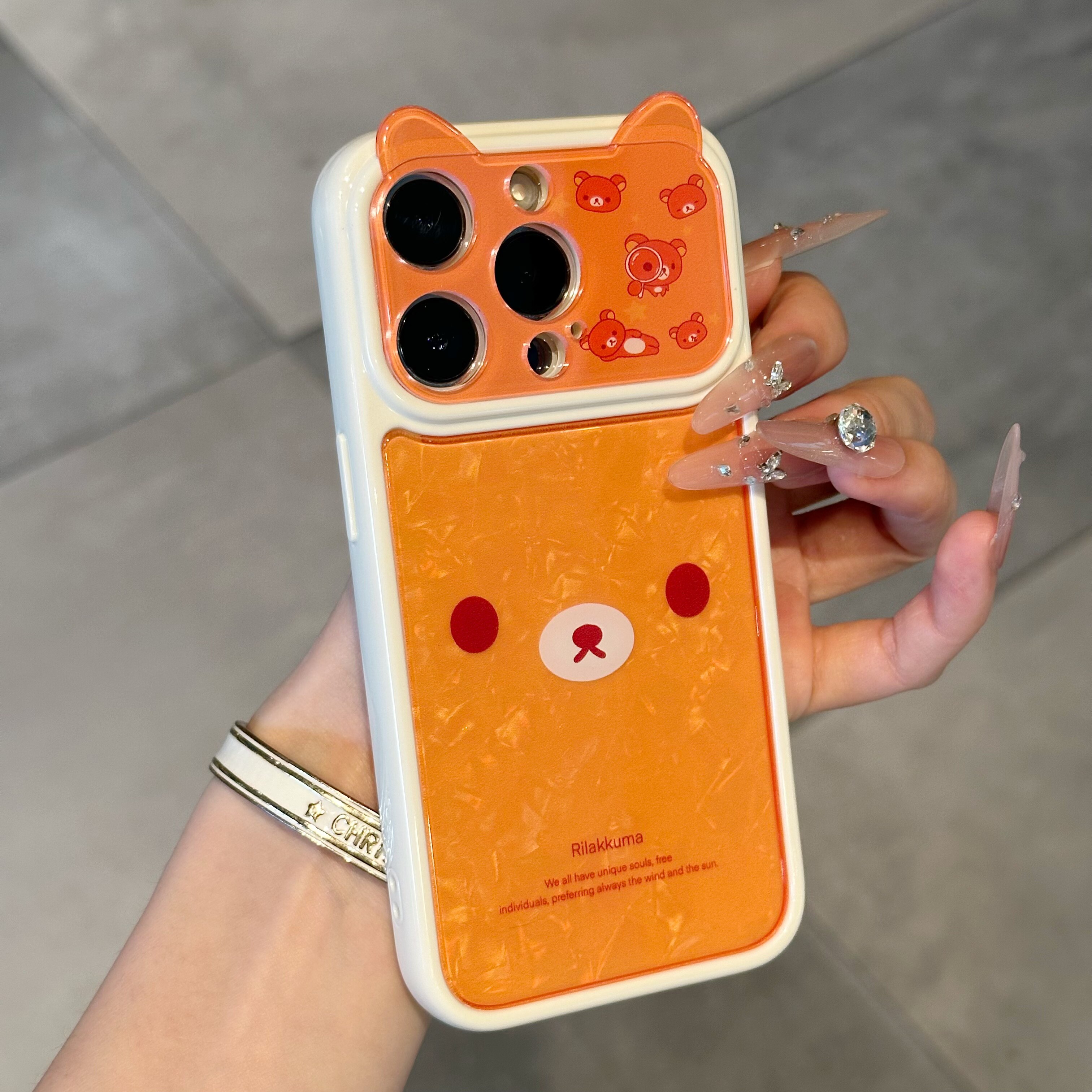 古早立体耳朵轻松熊鼻孔鸡贝壳纹适用iphone17promax苹果16手机壳15可爱卡通日韩INS个性创意14防摔保护套13