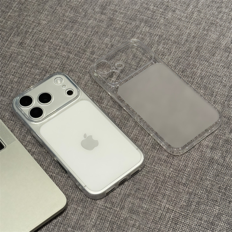 新款超薄透明磨砂秒变17大视窗适用苹果17promax手机壳iphone17pro高级感17男13Promax女简约15保护套ip14/13