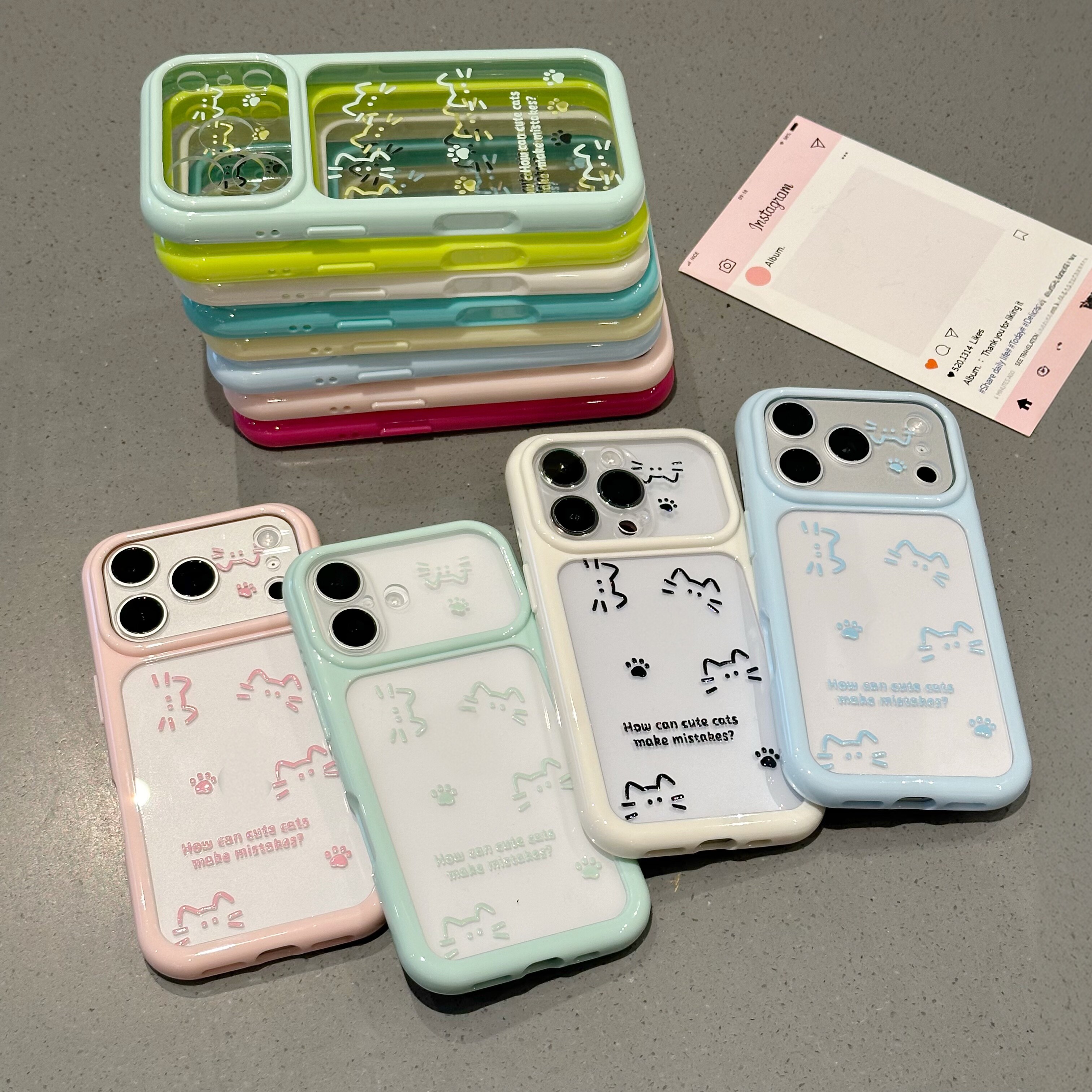 简约线条可爱小猫新款适用苹果17pro手机壳iphone16max超火ip15plus大视窗14女款air保护13por创意12防摔11套