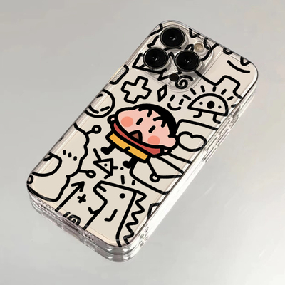 全机型硅胶软壳拼图蜡笔小新卡通