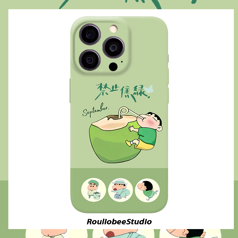 全机型蕉绿小新菲林手机壳