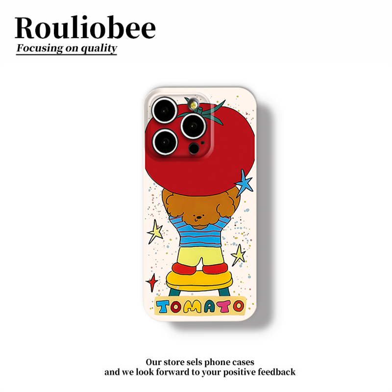 全机型卡通可爱西红柿小狗手机壳