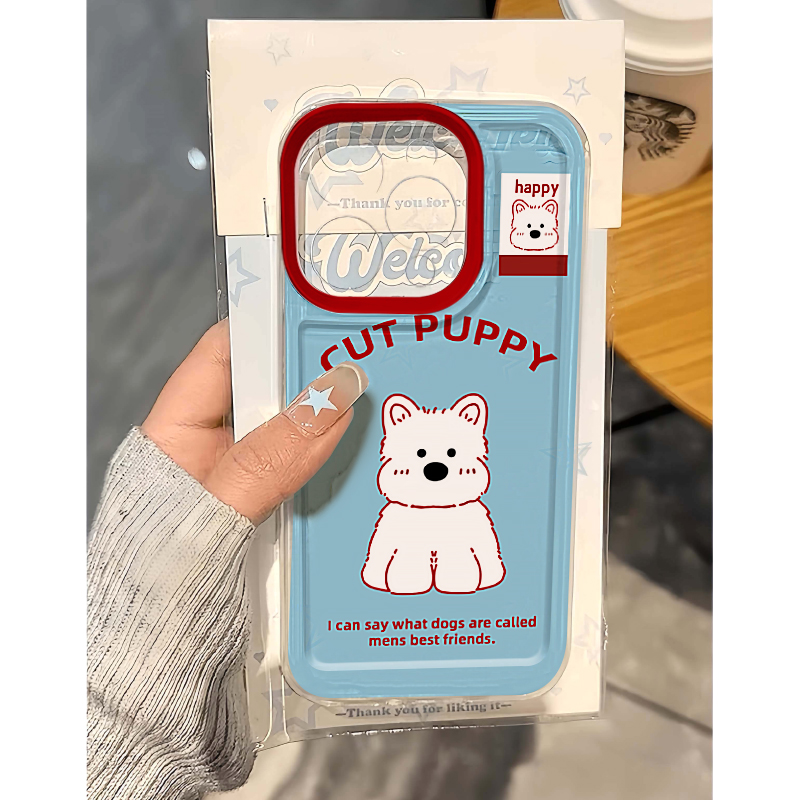 全机型硅胶软壳可爱卡通狗狗日韩