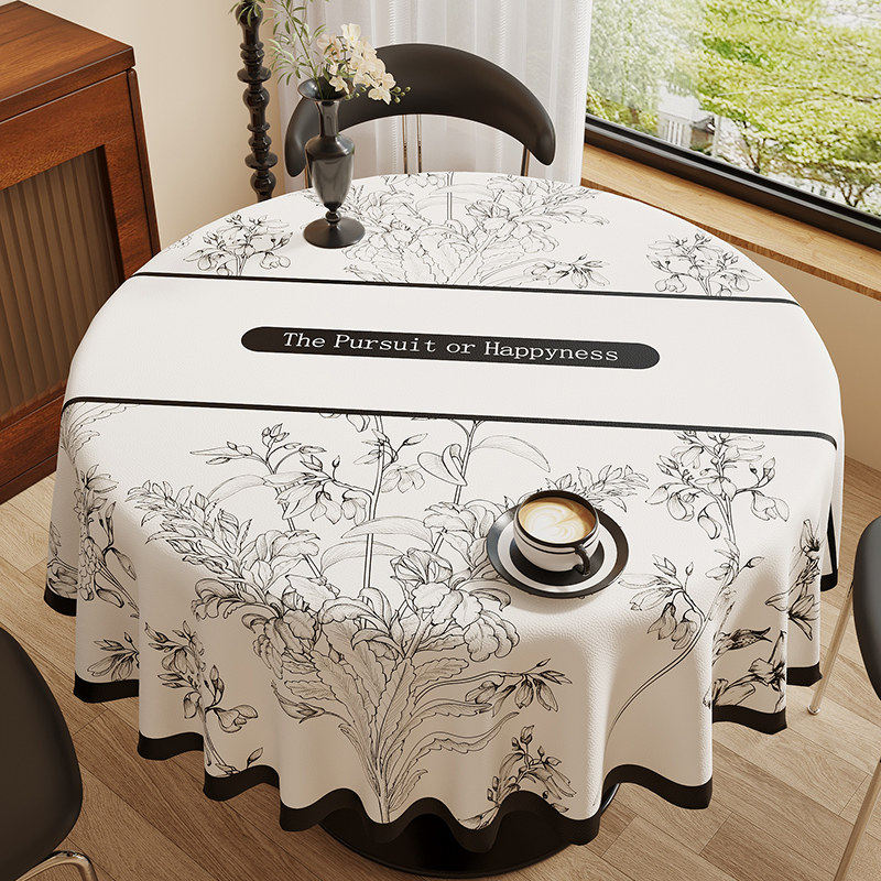 美式大圆桌桌布防水免洗防油圆形台布家用客厅茶几布加厚酒店桌布,居家布艺,桌布,淘宝优惠券,粉丝福利购,淘宝优惠卷