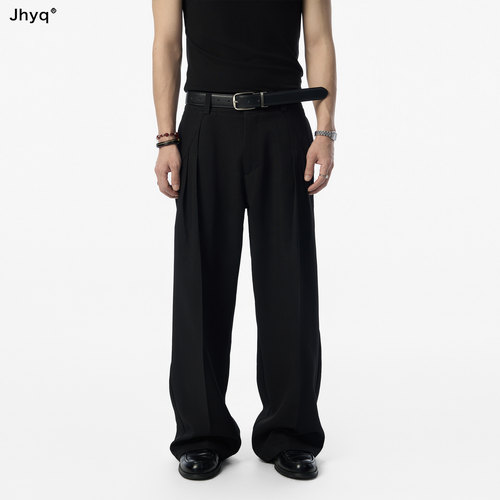 JHYQ夏季垂感微宽松男西裤