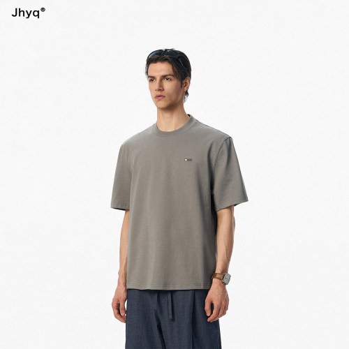 JHYQ凉感7A抗菌宽松短袖T恤男