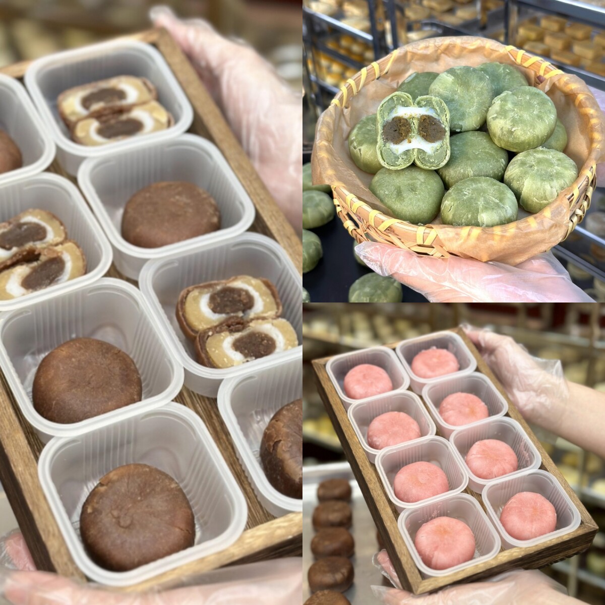 【夹心四拼】0蔗糖全麦龙井酥白桃乌龙酥生椰可可软心酥中式糕点