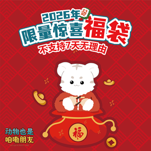 银基动物王国银基文创年货节惊喜福袋(不支持7天无理由退换)