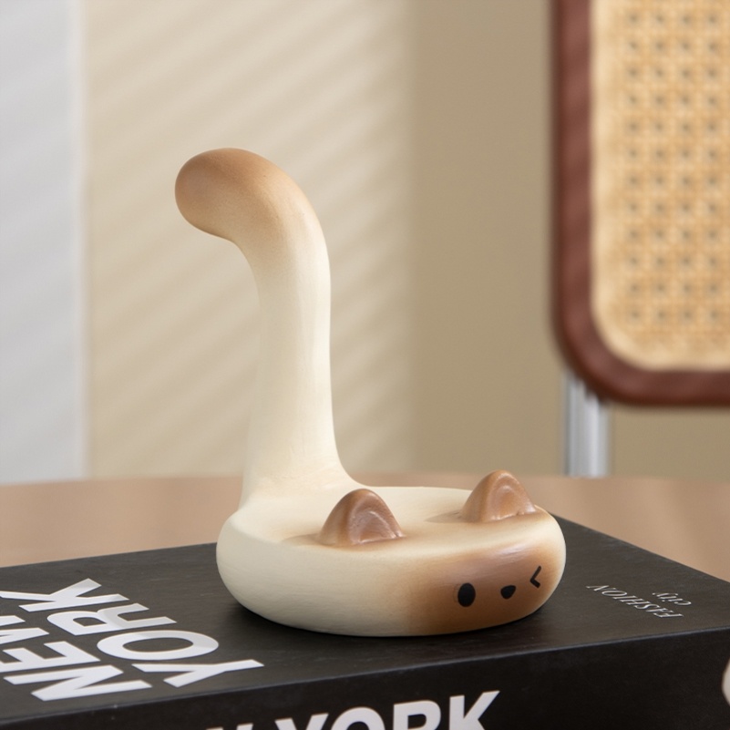 可爱办公室工位好物手机支架平板ipad通用猫咪支架上班搭子装饰品