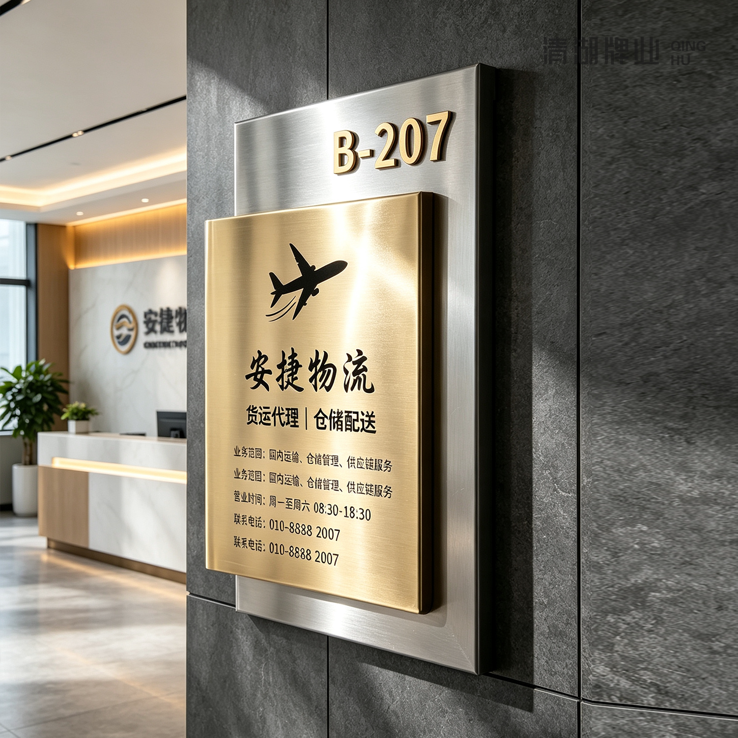 不锈钢营业时间提示牌定制