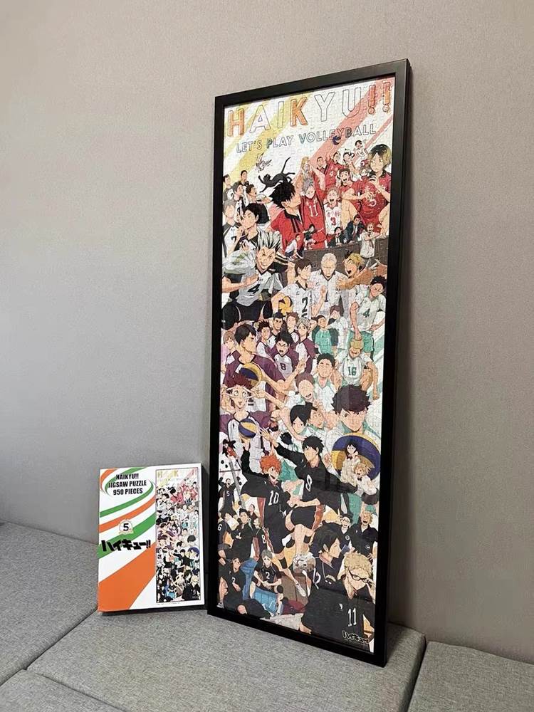 排球少年拼图简约现代拼图框日本Ensky 排球少年乌野高校排球部