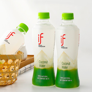 泰国进口 网红饮品 IF椰子水纯椰汁饮料夏季清凉果汁饮品350ml/瓶