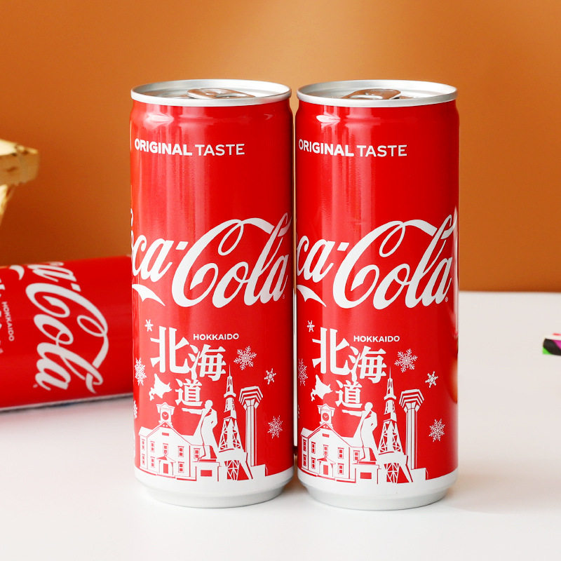 日本进口cocacola可口可乐北海道限定收藏版可乐碳酸饮料罐装汽水