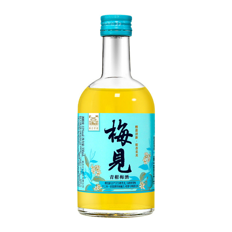 梅见梅酒330ml玻璃瓶青梅酒女士低度酒酒吧酒店便利店酒饮图片