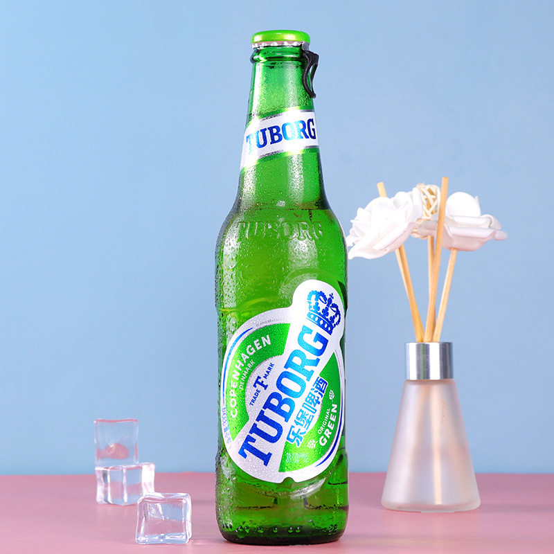 TUBORG嘉士伯乐堡啤酒330ml*24瓶装玻璃瓶整箱夜宵搭档
