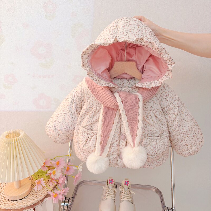 婴儿棉服上衣女宝冬装棉袄