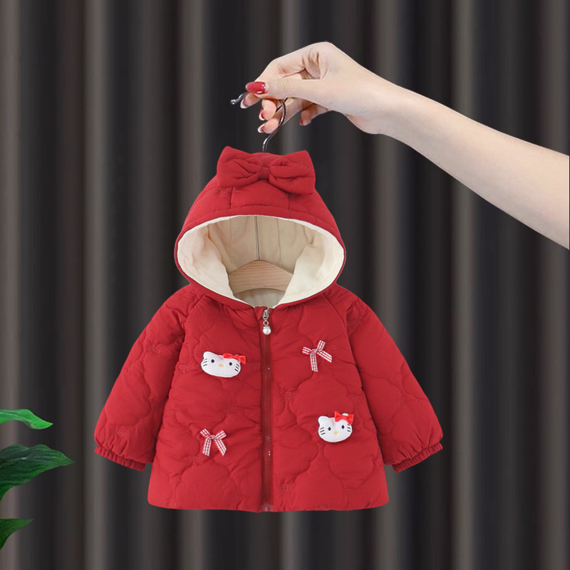 女童外套秋冬款2025新款棉服