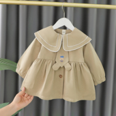 女童风衣2025新款 外套 洋气儿童衣服春秋婴儿时髦上衣一岁宝宝秋装