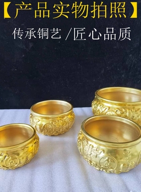 纯铜特大号聚宝盆五福聚财盆招财客厅玄关乔迁开业礼品工艺品摆件
