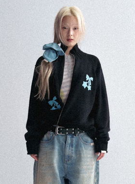 GOODBAI GOODEES 秋冬新款五角星毛衣开衫