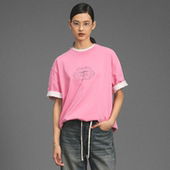 GOODBAI 上衣T恤男女同款 新款 oversize白鸽印花logo圆领短袖