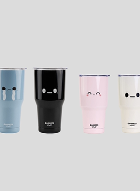 GOODBAI GOODEES可爱表情吸管杯
