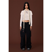 裤 GOODBAI GOODEES多口袋水洗宽腿工装