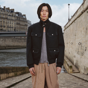 GOODBAI 多口袋立领正肩收口夹克 916