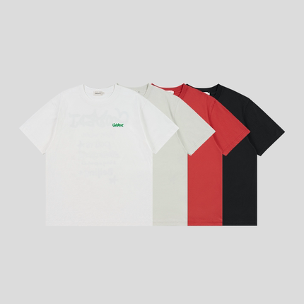 GOODBAI 大写涂鸦logo城市印花圆领oversize短袖T恤