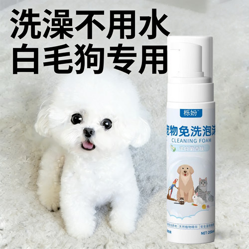 狗狗干洗泡沫幼犬专用免洗泡沫泰迪除臭杀菌免水洗沐浴露宠物用品