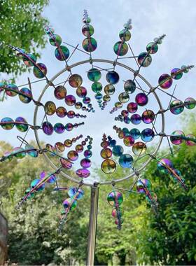 现ＢＲ-089货跨境亚马逊爆款创花园风工车摆外饰户金意属风车铁艺