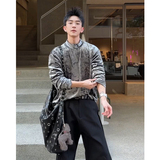 T0042026春季新款中领长袖T恤男潮松弛感纹理打底衫P30，男装T恤，电商A115