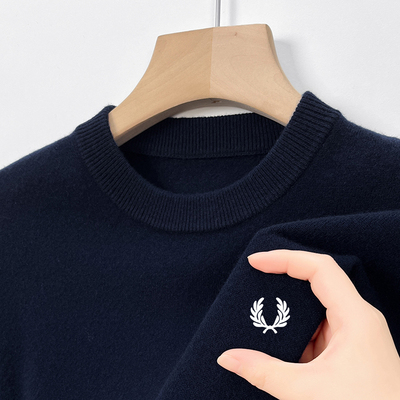 FP麦穗羊毛衫男士100%纯羊毛毛衣