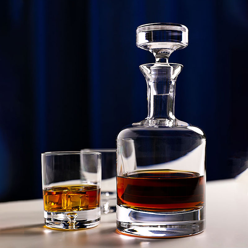 波兰进口Krosno科诺手工威士忌酒樽玻璃酒瓶洋酒瓶威士忌酒具套装