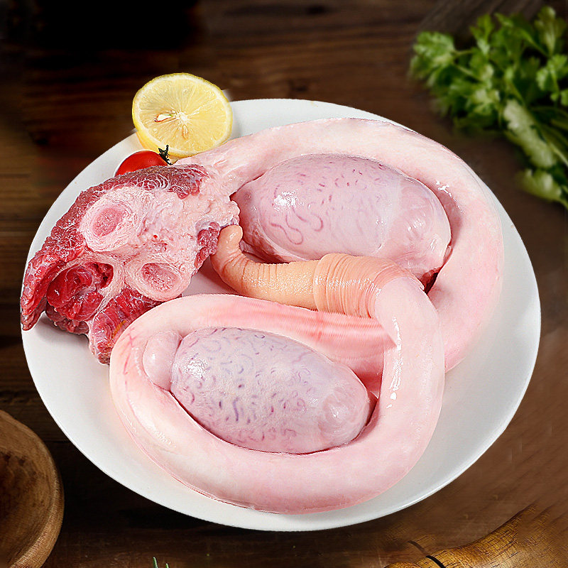 牛鞭新鲜特大牛宝全套整只牛蛋牛鞭花牛杂牛欢喜冷冻熟食商用
