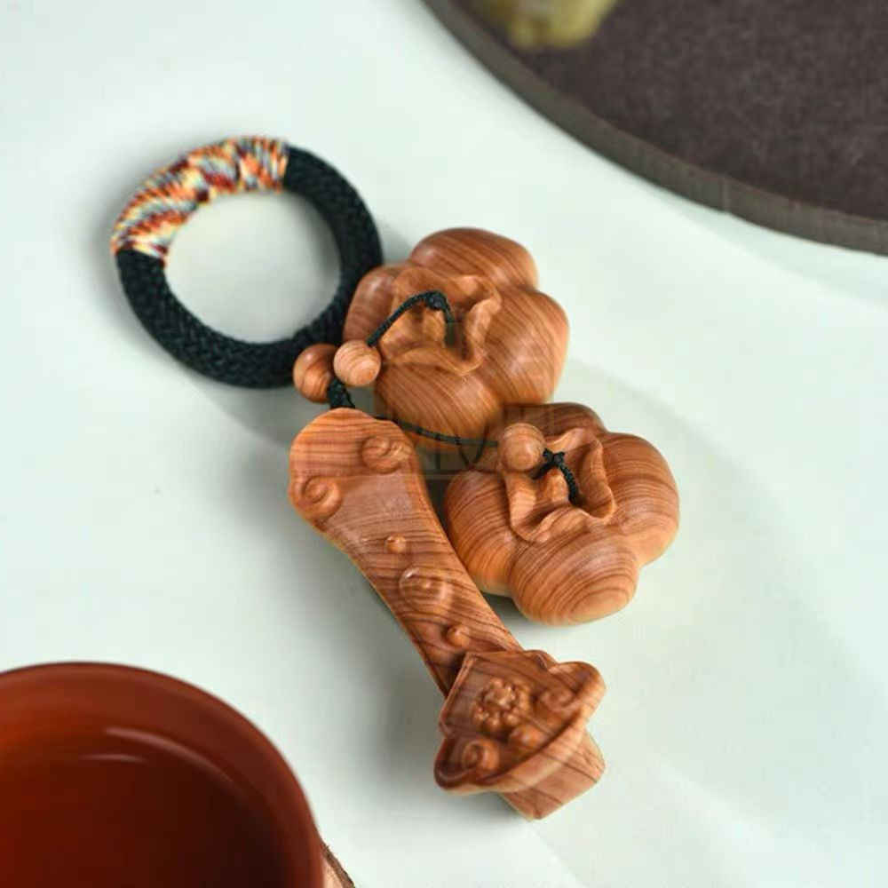 崖柏事事如意挂件好事发