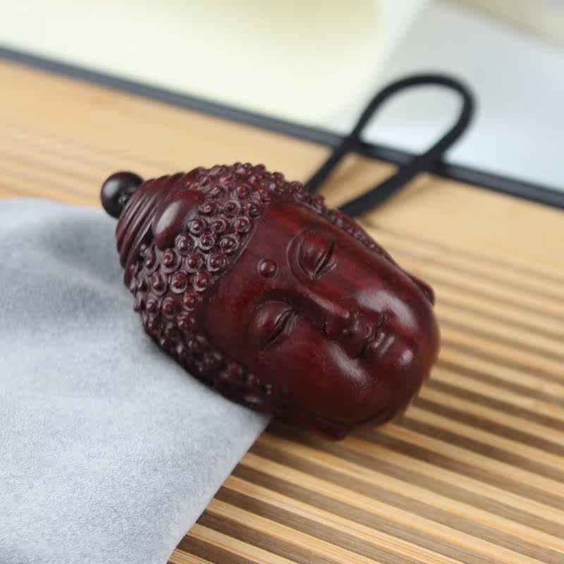 小叶紫檀手工雕刻佛魔一
