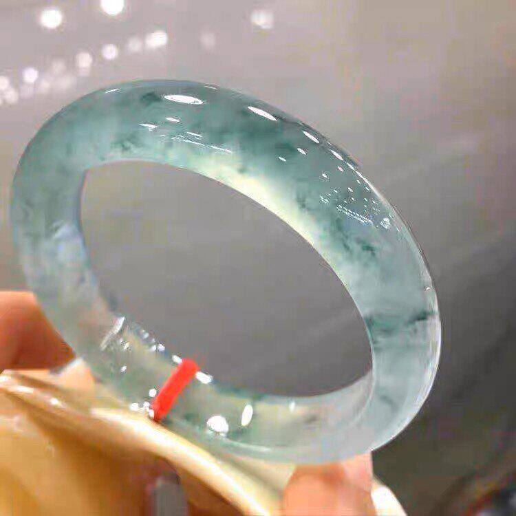 缅甸老坑冰种飘花翡翠手