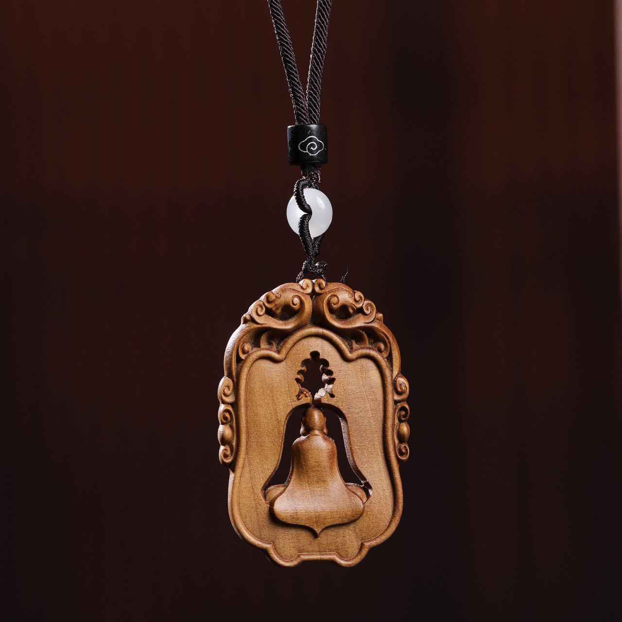 檀香木吊坠观音佛像无相