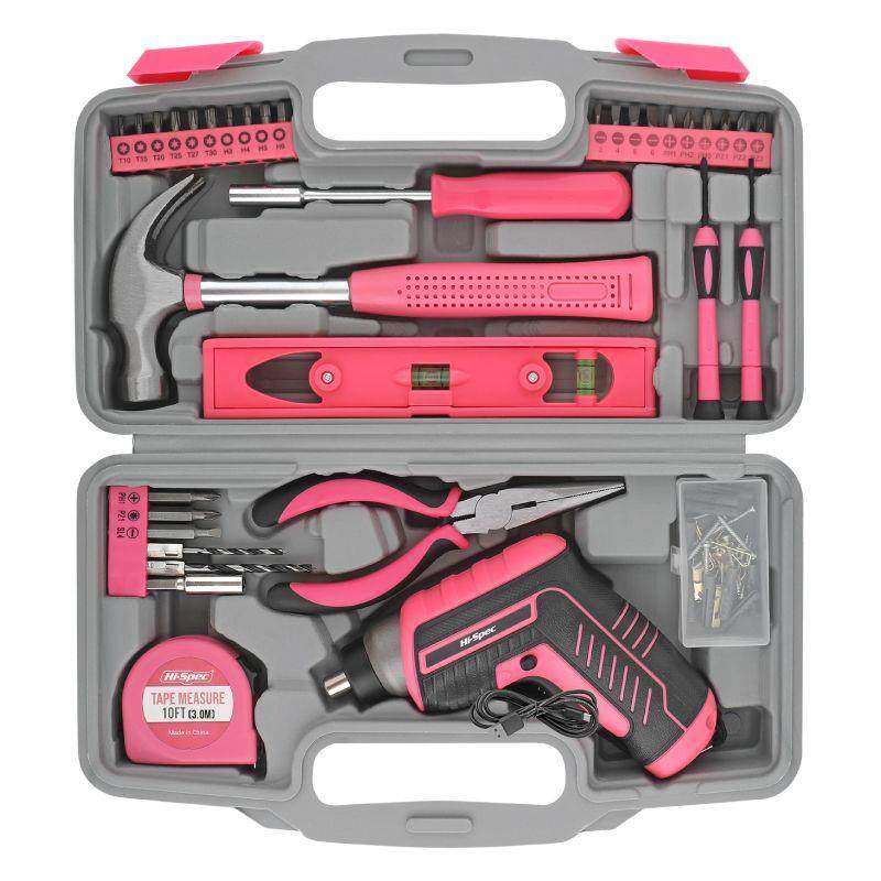 HiSpec家用工具箱全套多功能电动螺丝刀全自动五金家庭维修工具套