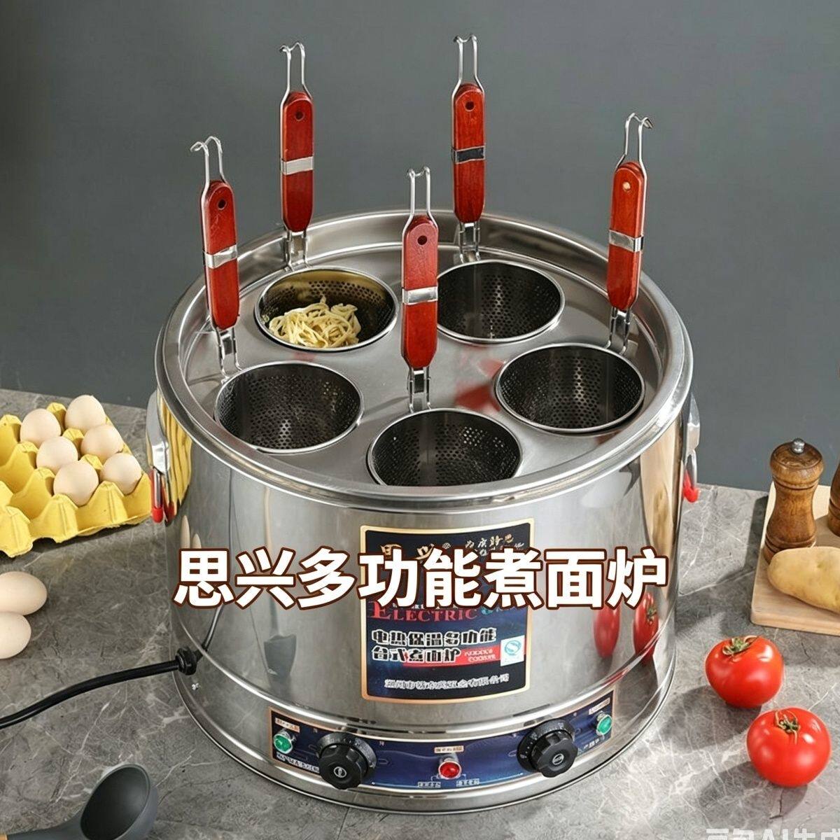 多功能面炉商用电热煮面桶摆摊开店煮粉饺子锅熬汤保温一体煮面炉
