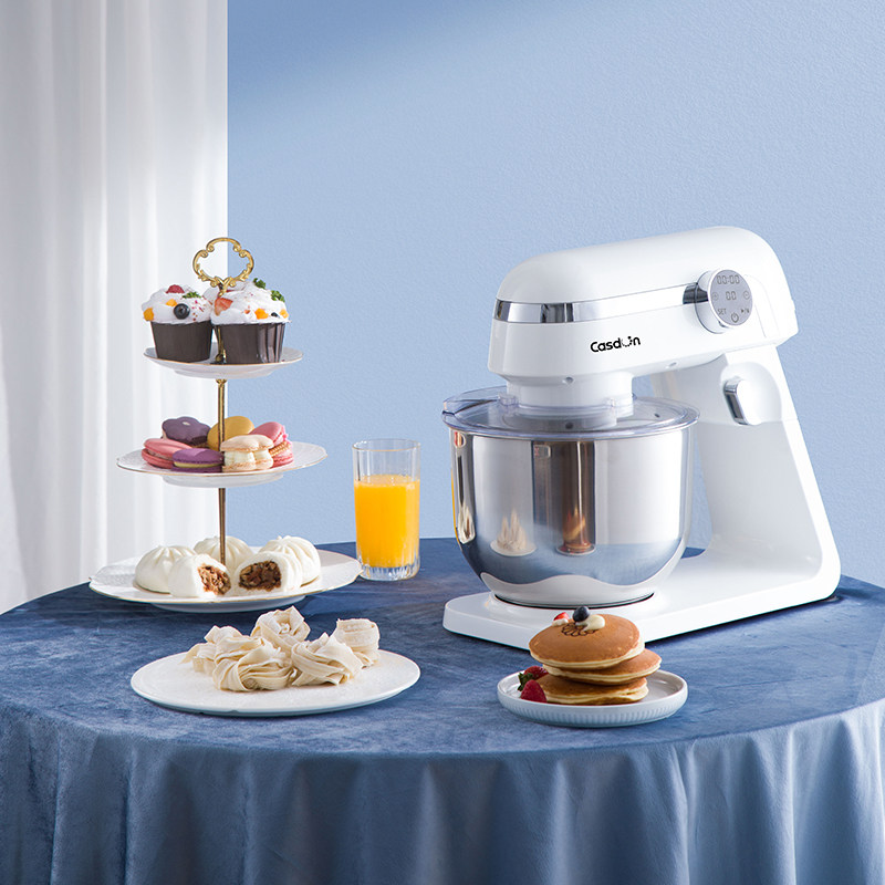 凯度k5静音厨师机家用和面机搅面小型揉面多功能全自动一体打面机